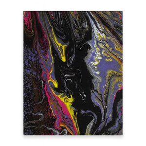 Handmade Abstract Acrylic Pour Painting